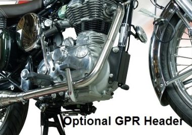 Exhaust compatible with Royal Enfield Classic - Bullet Efi 500 2009-2016, Decatalizzatore, Decat pipe