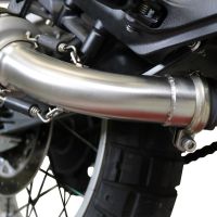 Esapament GPR compatibil cu Husqvarna Svartpilen 401 2018 Evacuare slip-on omologata, inclusiv db killer detașabil și cot de legătură,M3 Titanium Natural