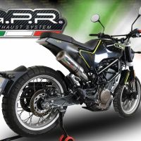 Esapament GPR compatibil cu Husqvarna Svartpilen 401 2018  Sistem omologat legal de evacuare Mid-full, inclusiv db killer și catalizator detașabil,M3 Inox 