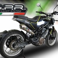 Esapament GPR compatibil cu Husqvarna Vitpilen 401 2018 Evacuare slip-on omologata, inclusiv db killer detașabil, cot de legătură și catalizator,Powercone Evo