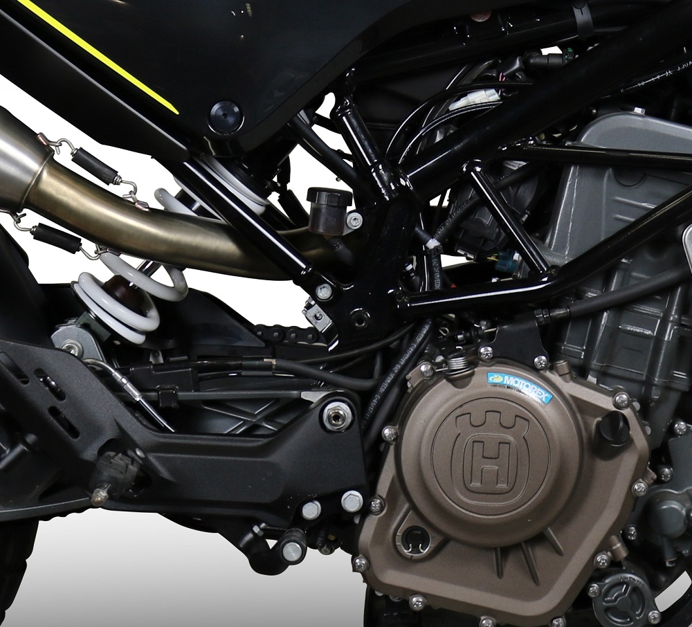 Esapament GPR compatibil cu Husqvarna Vitpilen 401 2018 Evacuare slip-on omologata, inclusiv db killer detașabil, cot de legătură și catalizator,Powercone Evo