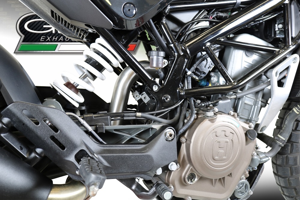 Exhaust compatible with Husqvarna Vitpilen 401 2018-2019, Decatalizzatore, Decat pipe