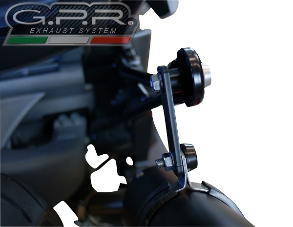 Esapament GPR compatibil cu Bmw C 650 Sport 2016 Evacuare slip-on omologata, inclusiv db killer detașabil și cot de legătură,Furore Evo4 Nero