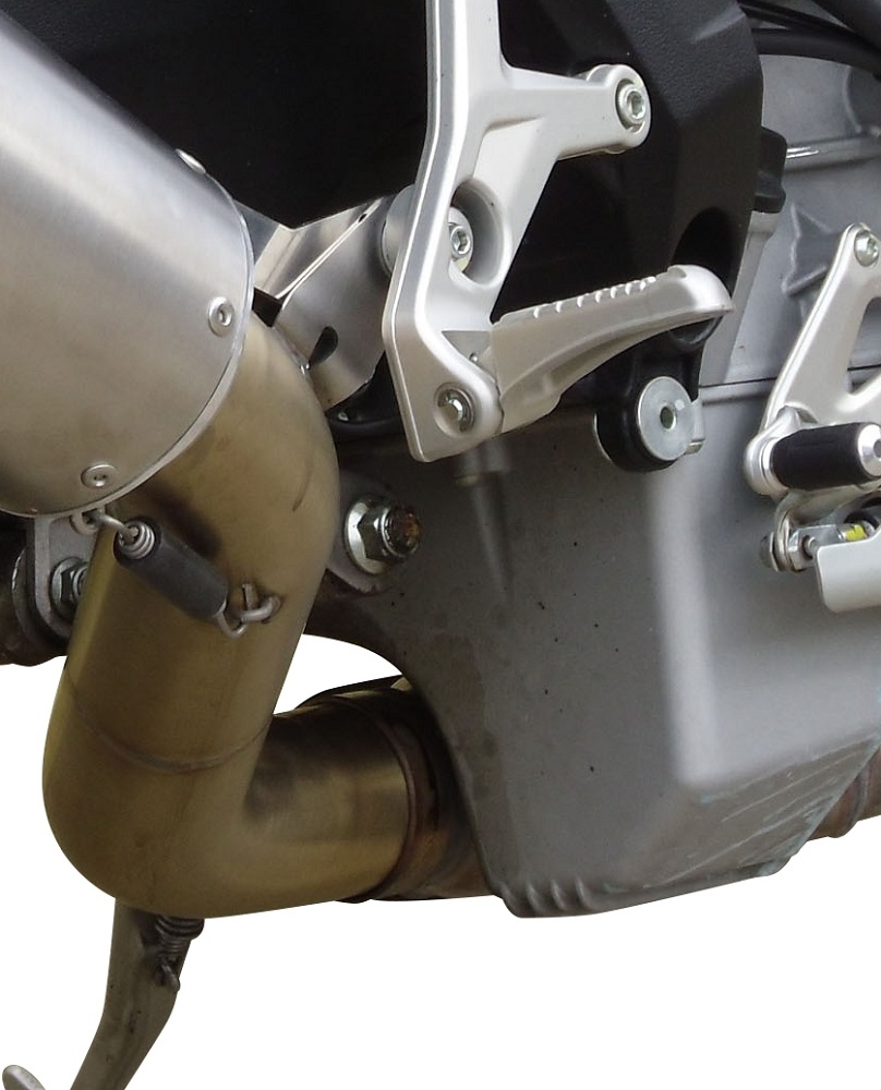 Esapament GPR compatibil cu Mv Agusta Brutale 800 Dragster 2017 Evacuare slip-on omologata, inclusiv db killer detașabil, cot de legătură și catalizator,M3 Black Titanium
