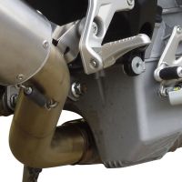 Esapament GPR compatibil cu Mv Agusta Brutale 800 Dragster 2017 Evacuare slip-on omologata, inclusiv db killer detașabil, cot de legătură și catalizator,M3 Black Titanium