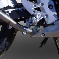 Exhaust compatible with Honda Cb 400 F 2013-2015, Albus Ceramic, Homologated legal slip-on exhaust including removable db killer and link pipe