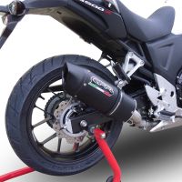 Esapament GPR compatibil cu Honda Cb 400 X 2016 Evacuare slip-on omologata, inclusiv db killer detașabil și cot de legătură,Furore Evo4 Nero