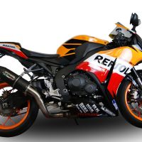 Esapament GPR compatibil cu Honda Cbr 1000 Rr 2014 Evacuare slip-on omologata, inclusiv db killer detașabil și cot de legătură,Furore Poppy