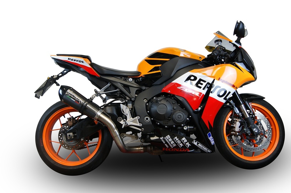 Esapament GPR compatibil cu Honda Cbr 1000 Rr 2014 Evacuare slip-on de curse, inclusiv cot de legătură,New Grand Prix Evo Titanium