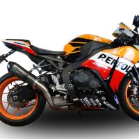 Esapament GPR compatibil cu Honda Cbr 1000 Rr 2014 Evacuare slip-on de curse, inclusiv cot de legătură,New Grand Prix Evo Titanium