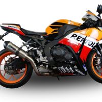 Esapament GPR compatibil cu Honda Cbr 1000 Rr 2014 Evacuare slip-on de curse, inclusiv cot de legătură,M3 Black Titanium
