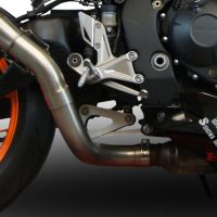 Esapament GPR compatibil cu Honda Cbr 1000 Rr 2014 Evacuare slip-on omologata, inclusiv db killer detașabil și cot de legătură,M3 Black Titanium