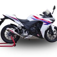 Esapament GPR compatibil cu Honda Cbr 500 R 2012 Evacuare slip-on omologata, inclusiv db killer detașabil și cot de legătură,Powercone Evo