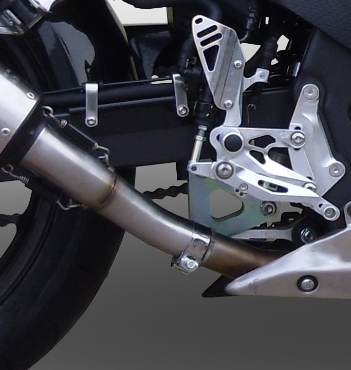 Exhaust compatible with Honda Cbr 500 R 2023-2024, Albus Evo4, Homologated legal slip-on exhaust including removable db killer and link pipe
