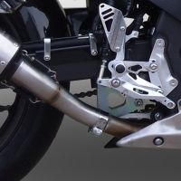 Exhaust compatible with Honda Cbr 500 R 2023-2024, Albus Evo4, Homologated legal slip-on exhaust including removable db killer and link pipe