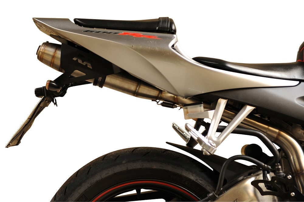 Esapament GPR compatibil cu Honda Cbr 600 Rr  2007 Evacuare slip-on omologata, inclusiv db killer detașabil și cot de legătură,Deeptone Inox