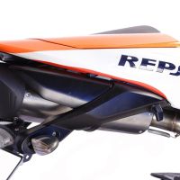 Exhaust compatible with Honda Cbr 600 Rr 2005-2006, Tiburon Titanium, Racing slip-on exhaust including link pipe