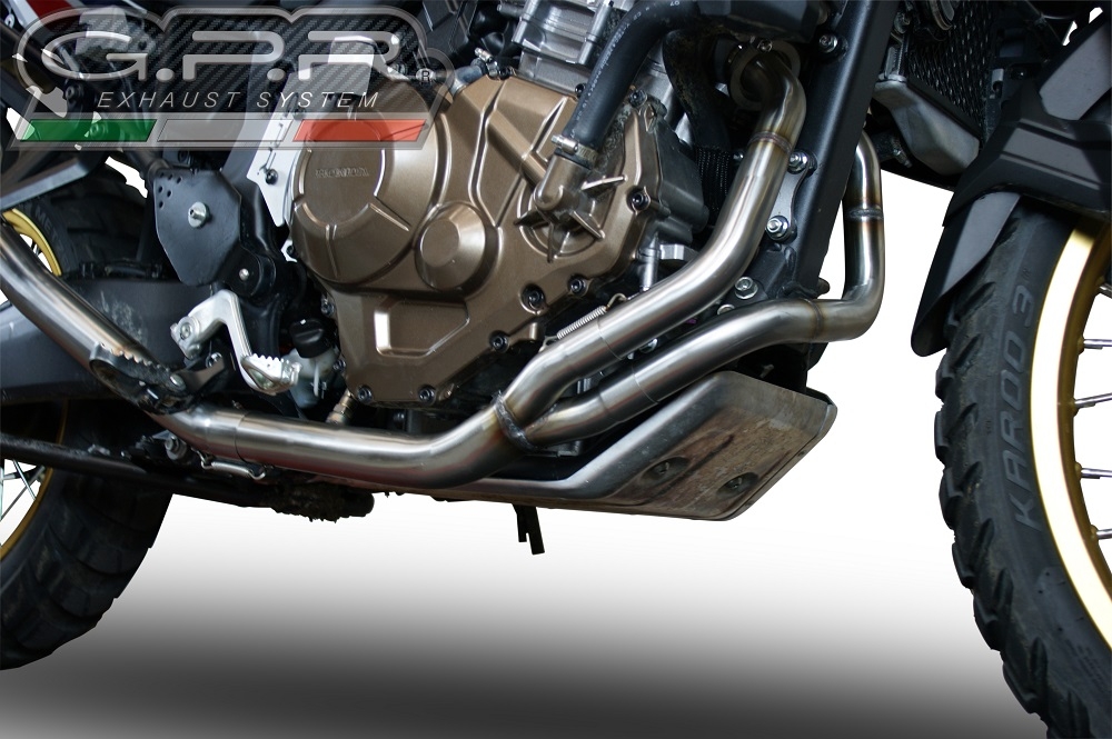 Exhaust compatible with Honda Crf 1000 L Africa Twin 2018-2020, Decatalizzatore, Decat pipe