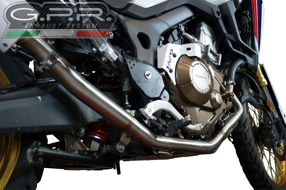 Exhaust compatible with Honda Crf 1000 L Africa Twin 2018-2020, Decatalizzatore, Decat pipe