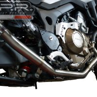 Exhaust compatible with Honda Crf 1000 L Africa Twin 2018-2020, Decatalizzatore, Decat pipe
