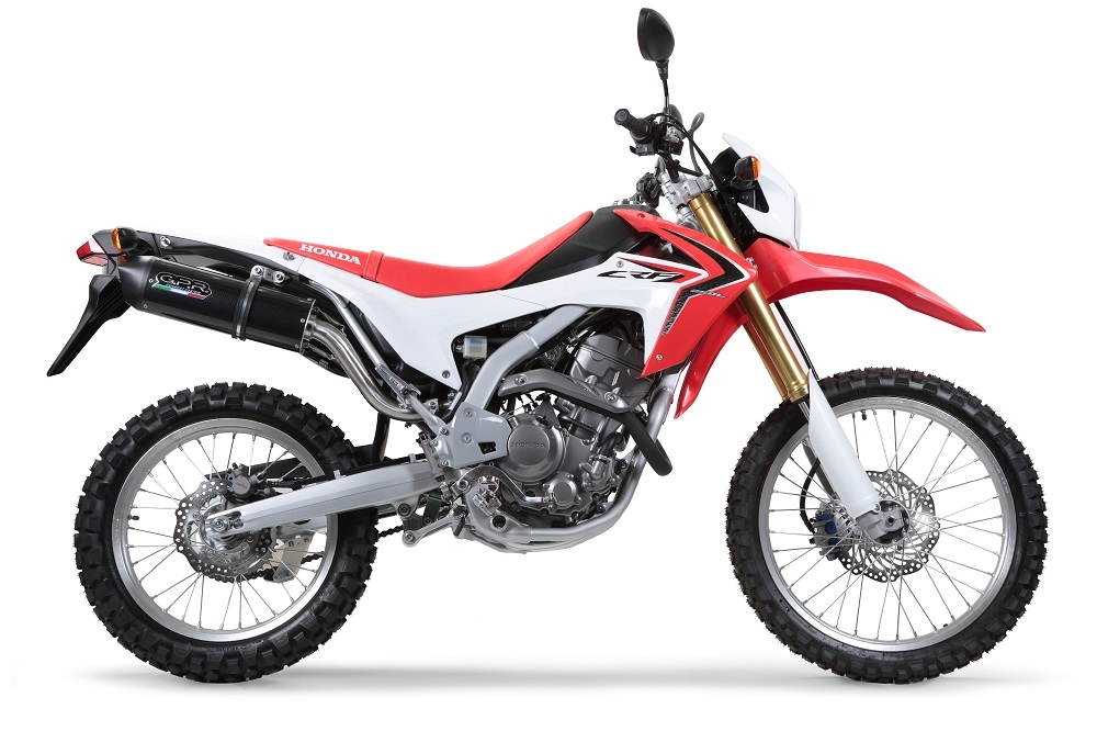 Esapament GPR compatibil cu Honda Crf 250 L - Rally 2017 Evacuare slip-on omologata, inclusiv db killer detașabil, cot de legătură și catalizator,Furore Evo4 Nero