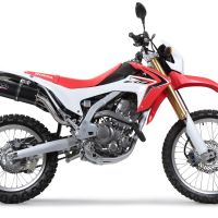 Esapament GPR compatibil cu Honda Crf 250 L - Rally 2017 Evacuare slip-on omologata, inclusiv db killer detașabil, cot de legătură și catalizator,Furore Evo4 Nero