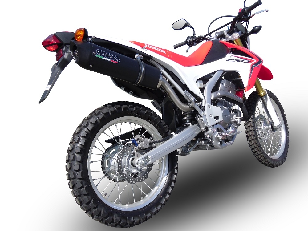 Esapament GPR compatibil cu Honda Crf 250 L - Rally 2017 Evacuare slip-on omologata, inclusiv db killer detașabil, cot de legătură și catalizator,Furore Evo4 Nero