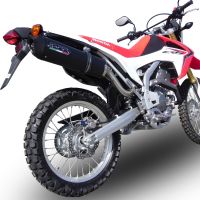 Esapament GPR compatibil cu Honda Crf 250 L - Rally 2017 Evacuare slip-on omologata, inclusiv db killer detașabil, cot de legătură și catalizator,Furore Evo4 Nero