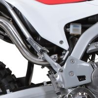 Exhaust compatible with Honda Crf 300 L - Rally 2021-2024, Albus Ceramic, Racing slip-on exhaust, including link pipe and removable db killer