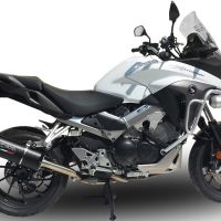 Esapament GPR compatibil cu Honda Crossrunner 800 Vfr 800 X 2017 Evacuare slip-on omologata, inclusiv db killer detașabil și cot de legătură,Furore Evo4 Nero