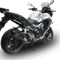 Esapament GPR compatibil cu Honda Crossrunner 800 Vfr 800 X 2017 Evacuare slip-on omologata, inclusiv db killer detașabil și cot de legătură,Furore Evo4 Nero