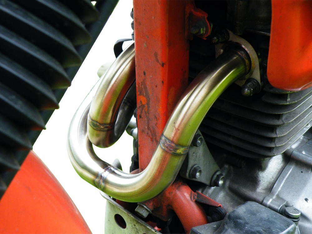 Exhaust compatible with Honda Dominator Nx 650 1988-2001, Decatalizzatore, Decat pipe