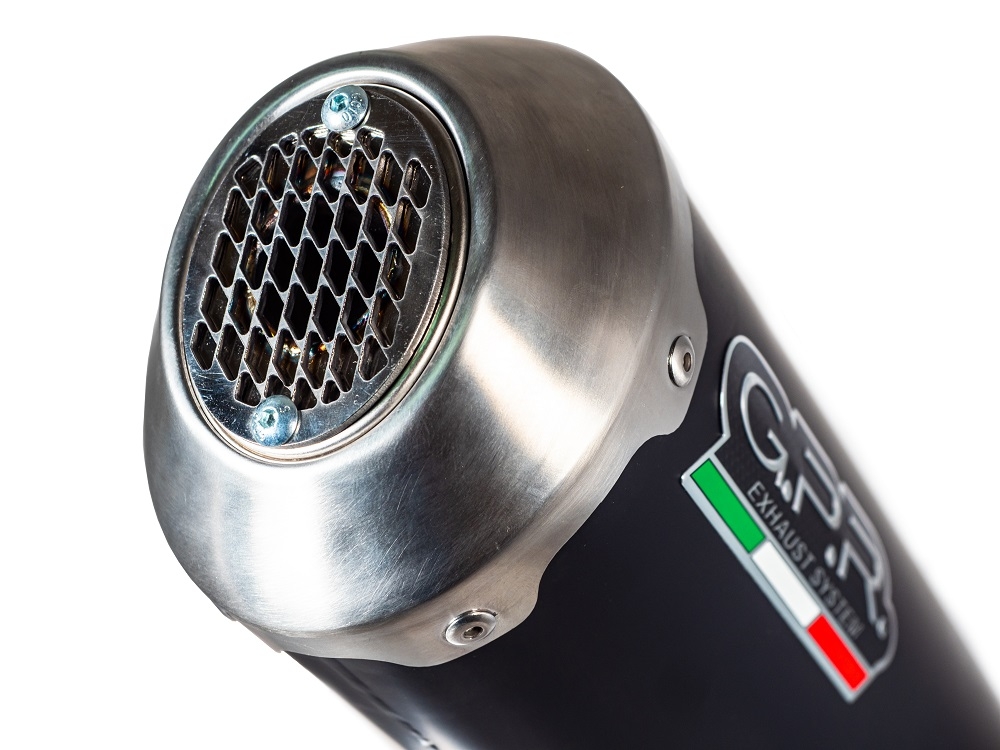 Esapament GPR compatibil cu Honda Sh 350 I.E. 2021 Evacuare slip-on omologata, inclusiv db killer detașabil, cot de legătură și catalizator,Evo4 Road