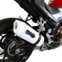 Exhaust compatible with Honda CB500 HORNET 2024-2025, Albus Evo4, Homologated legal slip-on exhaust including removable db killer and link pipe