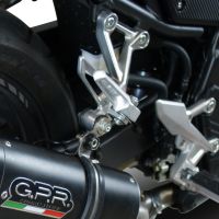 Esapament GPR compatibil cu Honda Cb 500 F 2019 Evacuare slip-on omologata, inclusiv db killer detașabil și cot de legătură,Deeptone Inox