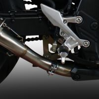 Exhaust compatible with Honda Cb 400 X 2019-2025, Albus Evo4, Homologated legal slip-on exhaust including removable db killer and link pipe