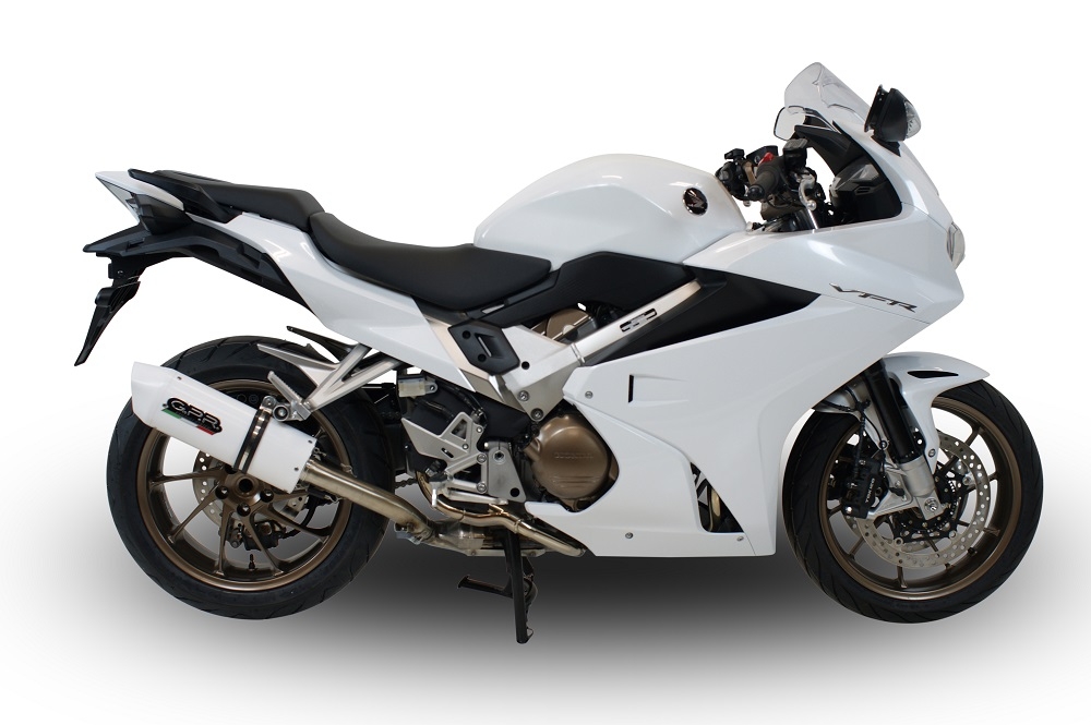 Exhaust compatible with Honda Vfr 800 F 2017-2020, Albus Evo4, Homologated legal slip-on exhaust including removable db killer and link pipe