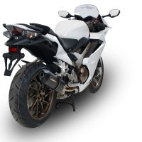 Esapament GPR compatibil cu Honda Vfr 800 F 2017 Evacuare slip-on omologata, inclusiv db killer detașabil și cot de legătură,Furore Evo4 Nero