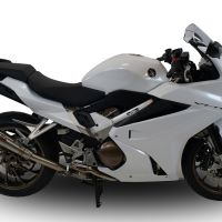 Esapament GPR compatibil cu Honda Vfr 800 F 2014 Evacuare slip-on omologata, inclusiv db killer detașabil și cot de legătură,Powercone Evo