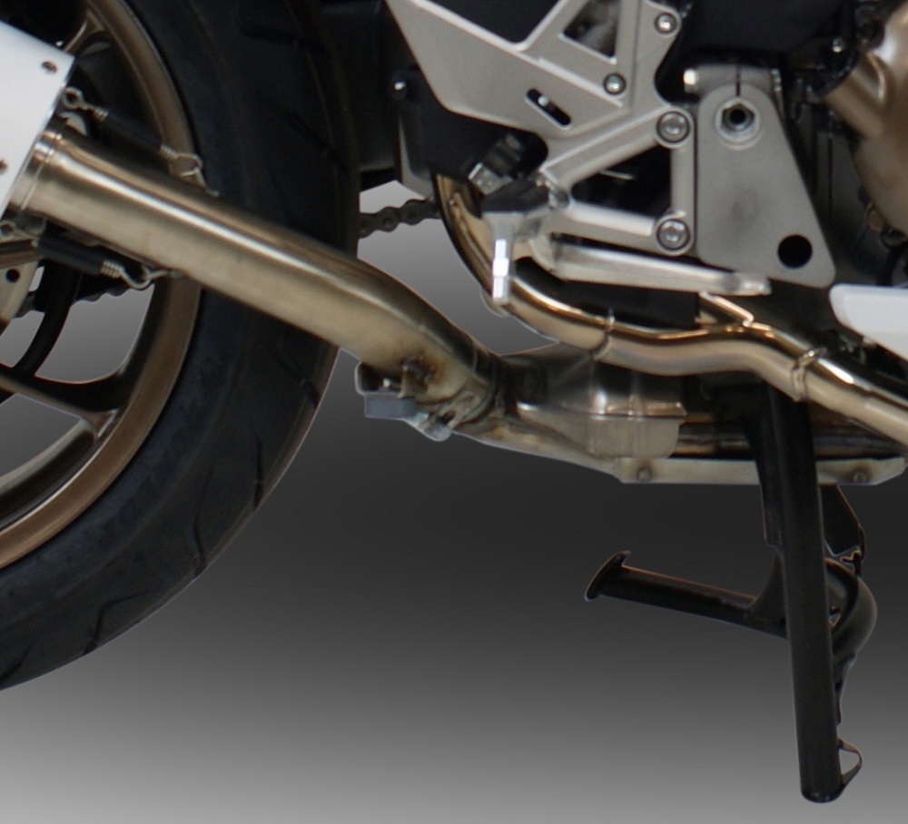 Exhaust compatible with Honda Vfr 800 F 2017-2020, Albus Evo4, Homologated legal slip-on exhaust including removable db killer and link pipe