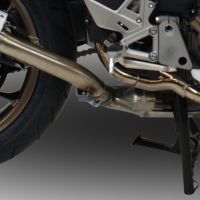 Exhaust compatible with Honda Vfr 800 F 2017-2020, Albus Evo4, Homologated legal slip-on exhaust including removable db killer and link pipe
