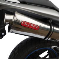 Esapament GPR compatibil cu Honda Hornet Cb 600 F 2003 Evacuare slip-on omologata, inclusiv db killer detașabil, cot de legătură și catalizator,Trioval