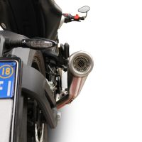 Exhaust compatible with Husqvarna Svartpilen 701 2018-2020, Powercone Evo, Homologated legal slip-on exhaust including removable db killer and link pipe