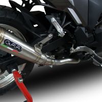 Exhaust compatible with Kawasaki Versys-X 300 2022-2023, Powercone Evo, Homologated legal slip-on exhaust including removable db killer, link pipe and catalyst