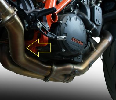 Esapament GPR compatibil cu Ktm Super Duke 1290 GT 2016 Teava decatalizator,Decatalizzatore