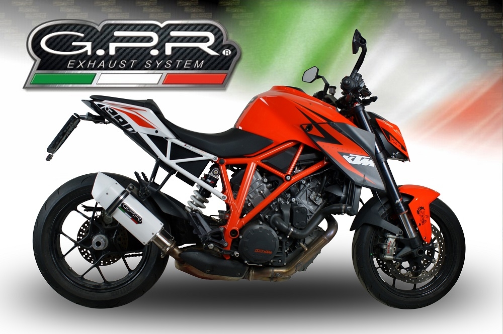 Exhaust compatible with Ktm Super Duke 1290 GT 2022-2024, Albus Evo4, Homologated legal slip-on exhaust including removable db killer and link pipe