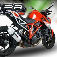 Exhaust compatible with Ktm Super Duke 1290 GT 2022-2024, Albus Evo4, Homologated legal slip-on exhaust including removable db killer and link pipe