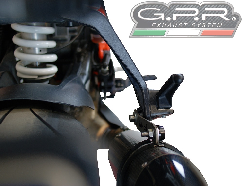 Exhaust compatible with Ktm Super Duke 1290 GT 2022-2024, Albus Evo4, Homologated legal slip-on exhaust including removable db killer and link pipe