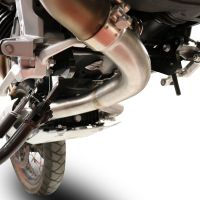 Exhaust compatible with Moto Guzzi V85 TT 2019-2020, Decatalizzatore, Decat pipe