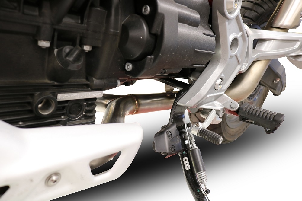 Exhaust compatible with Moto Guzzi V85 TT 2019-2020, Decatalizzatore, Decat pipe